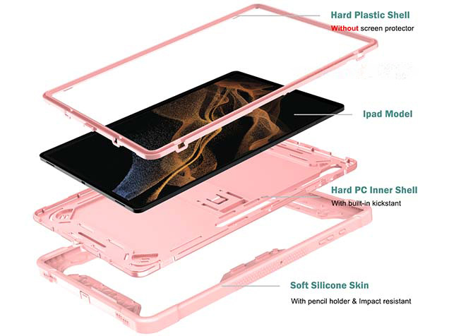 Impact Case for the Samsung Galaxy Tab S11 Ultra - Pink