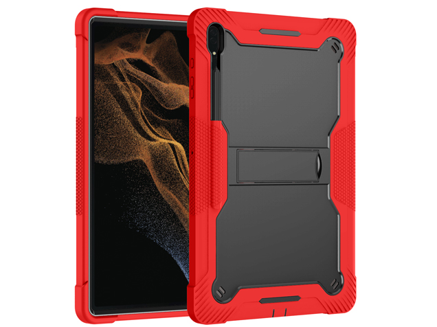 Impact Case for the Samsung Galaxy Tab S11 Ultra - Black/Red Impact Case