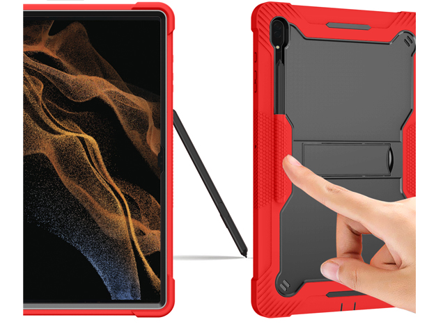 Impact Case for the Samsung Galaxy Tab S11 Ultra - Black/Red