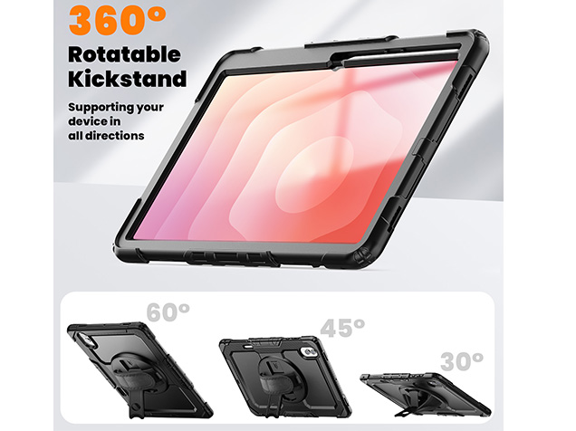 Rugged Impact Case for Samsung Galaxy Tab S11 Ultra - Black