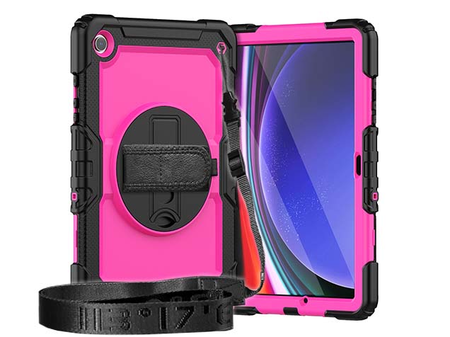Rugged Impact Case with Strap for Samsung Galaxy Tab A11+ - Pink Impact Case