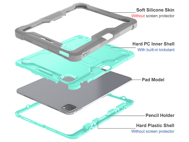 Impact Case for the iPad Pro 11 (2025) - Mint/Grey