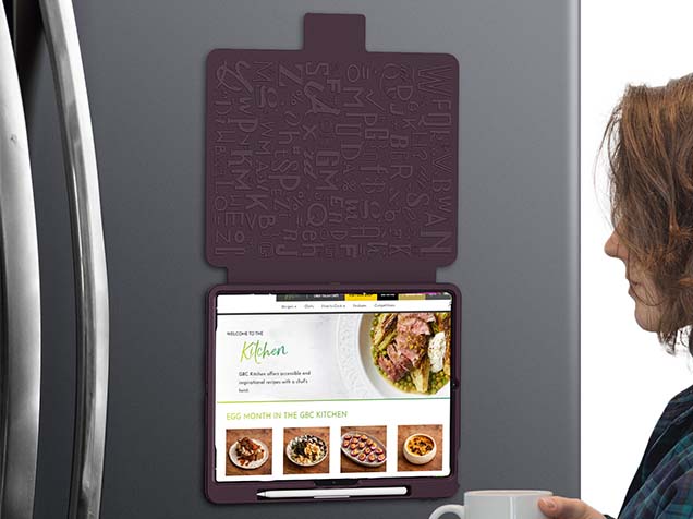 Rugged Synthetic Case with Magnetic Stand for iPad Pro 13 (2025) - Burgundy