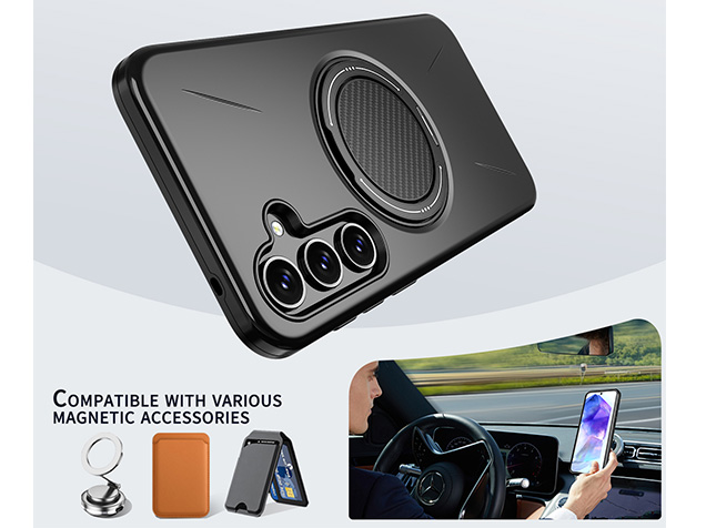 Impact Case with Ring for Samsung Galaxy A16 - Black