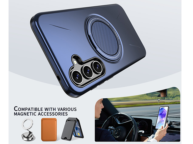 Impact Case with Ring for Samsung Galaxy A16 - Blue