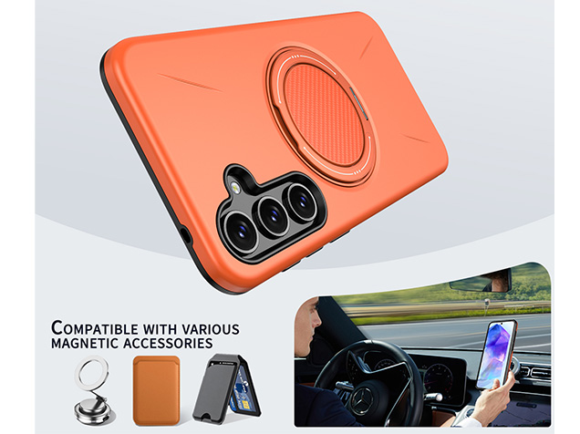 Impact Case with Ring for Samsung Galaxy A16 - Orange