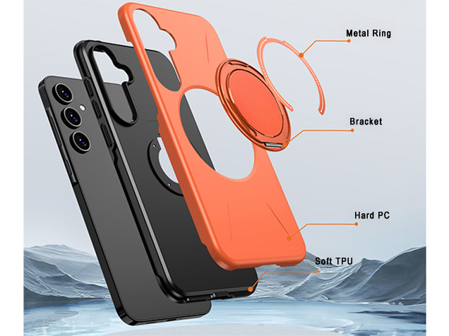 Impact Case with Ring for Samsung Galaxy A16 - Orange