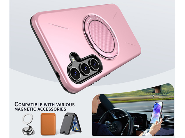 Impact Case with Ring for Samsung Galaxy A16 - Pink