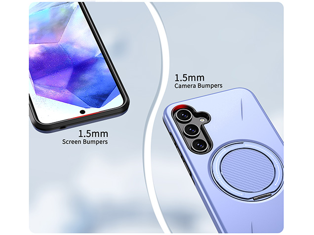 Impact Case with Ring for Samsung Galaxy A16 - Purple