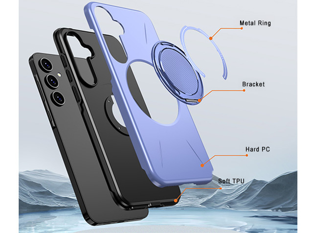 Impact Case with Ring for Samsung Galaxy A16 - Purple