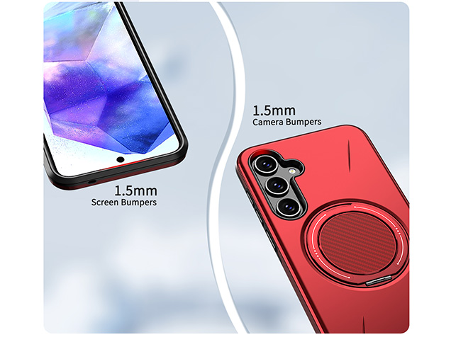 Impact Case with Ring for Samsung Galaxy A16 - Red