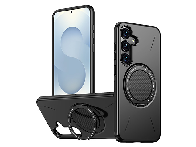 Impact Case with Ring for Samsung Galaxy S24 - Black Impact Case