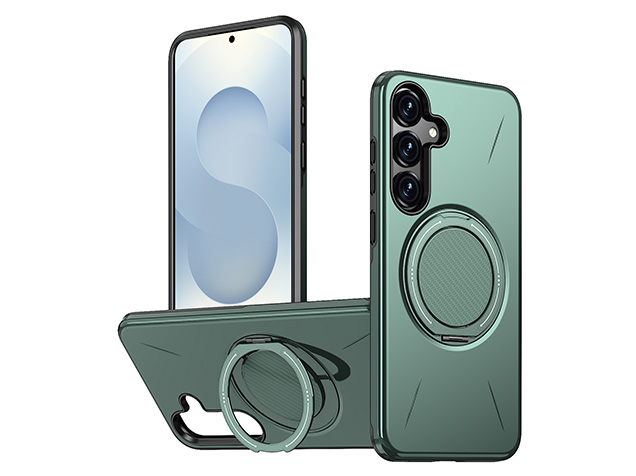 Impact Case with Ring for Samsung Galaxy S24 - Green Impact Case