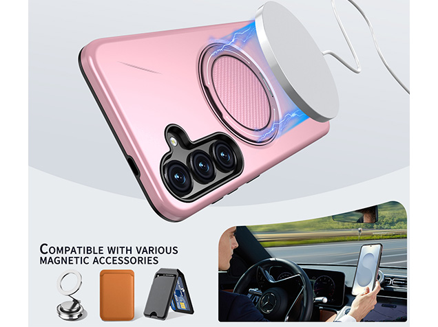 Impact Case with Ring for Samsung Galaxy S24 - Pink