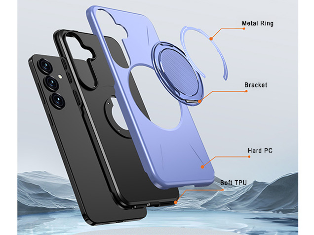 Impact Case with Ring for Samsung Galaxy S24 - Purple