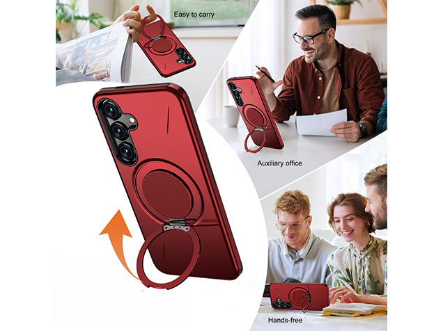 Impact Case with Ring for Samsung Galaxy S24 - Red