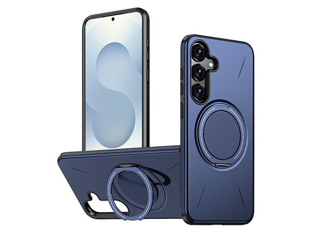 Impact Case with Ring for Samsung Galaxy S25 - Blue Impact Case