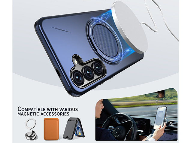 Impact Case with Ring for Samsung Galaxy S25 - Blue