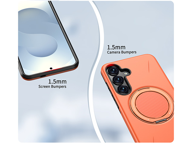 Impact Case with Ring for Samsung Galaxy S25 - Orange