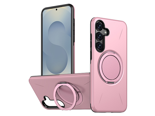Impact Case with Ring for Samsung Galaxy S25 - Pink Impact Case