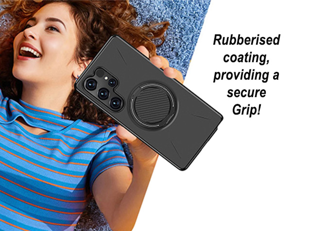 Impact Case with Ring for Samsung Galaxy S25 Ultra - Black