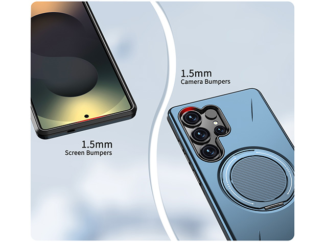 Impact Case with Ring for Samsung Galaxy S25 Ultra - Blue