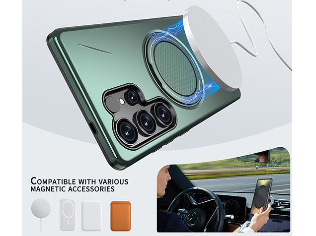 Impact Case with Ring for Samsung Galaxy S25 Ultra - Green