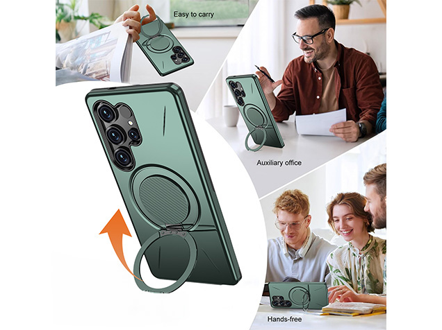 Impact Case with Ring for Samsung Galaxy S25 Ultra - Green