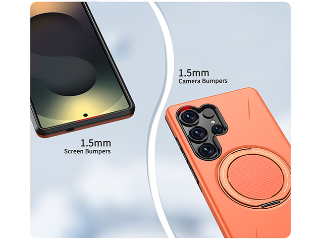 Impact Case with Ring for Samsung Galaxy S25 Ultra - Orange