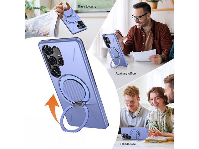 Impact Case with Ring for Samsung Galaxy S25 Ultra - Purple