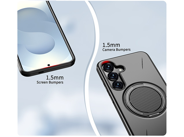 Impact Case with Ring for Samsung Galaxy S24+ - Black