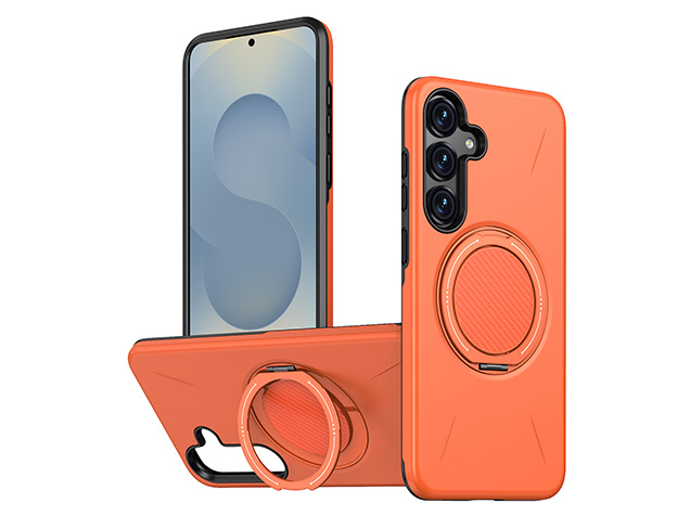 Impact Case with Ring for Samsung Galaxy S24+ - Orange Impact Case