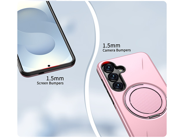 Impact Case with Ring for Samsung Galaxy S24+ - Pink