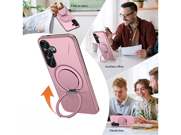 Impact Case with Ring for Samsung Galaxy S24+ - Pink