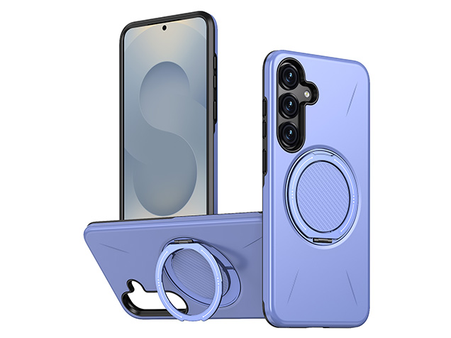 Impact Case with Ring for Samsung Galaxy S24+ - Purple Impact Case