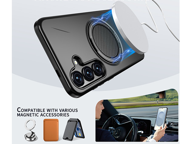 Impact Case with Ring for Samsung Galaxy S25+ - Black