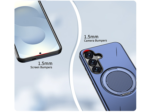 Impact Case with Ring for Samsung Galaxy S25+ - Blue