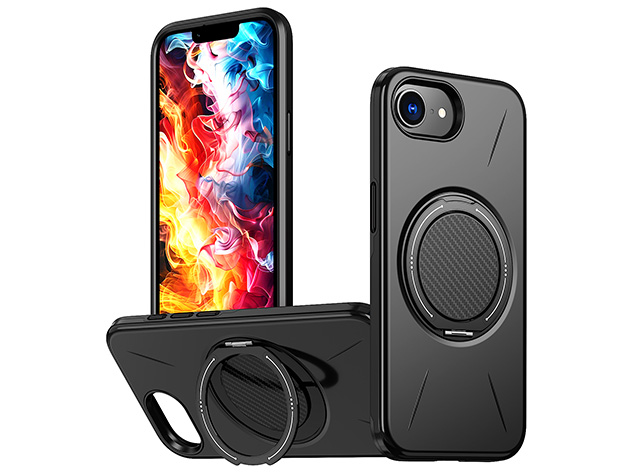 Impact Case with Ring for iPhone 16e - Black Impact Case