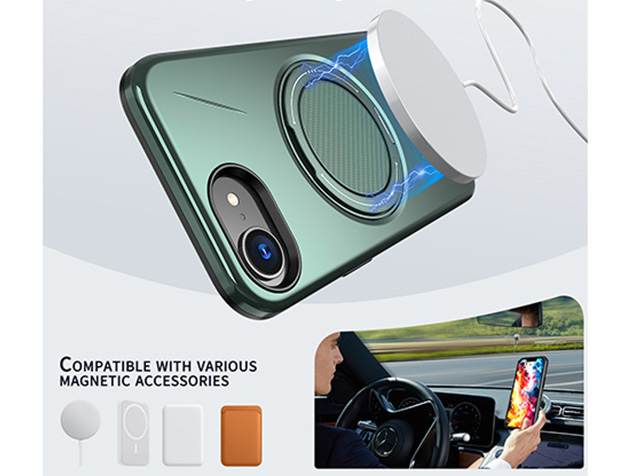 Impact Case with Ring for iPhone 16e - Green