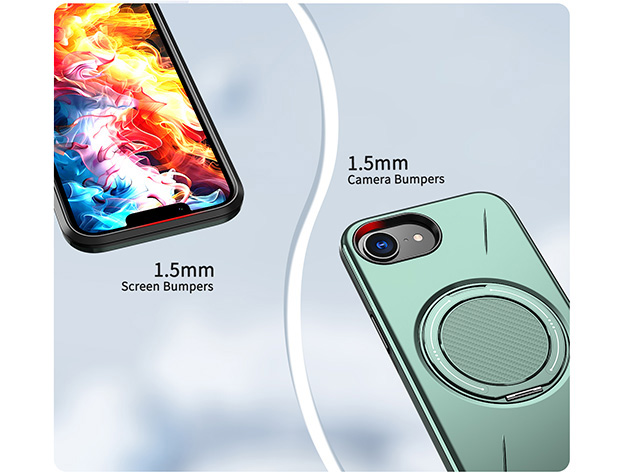 Impact Case with Ring for iPhone 16e - Green