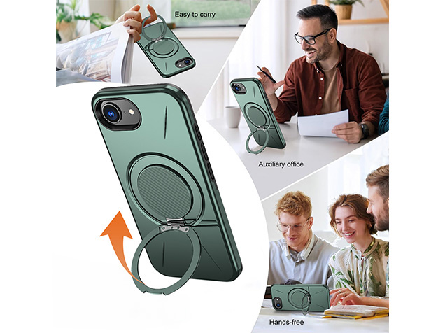 Impact Case with Ring for iPhone 16e - Green
