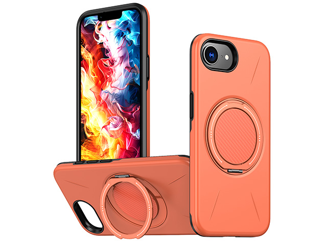 Impact Case with Ring for iPhone 16e - Orange Impact Case