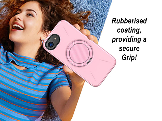 Impact Case with Ring for iPhone 16e - Pink