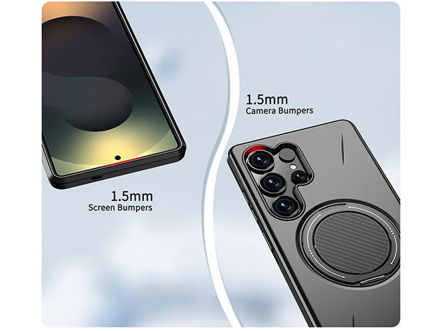 Impact Case with Ring for Samsung Galaxy S24 Ultra - Black