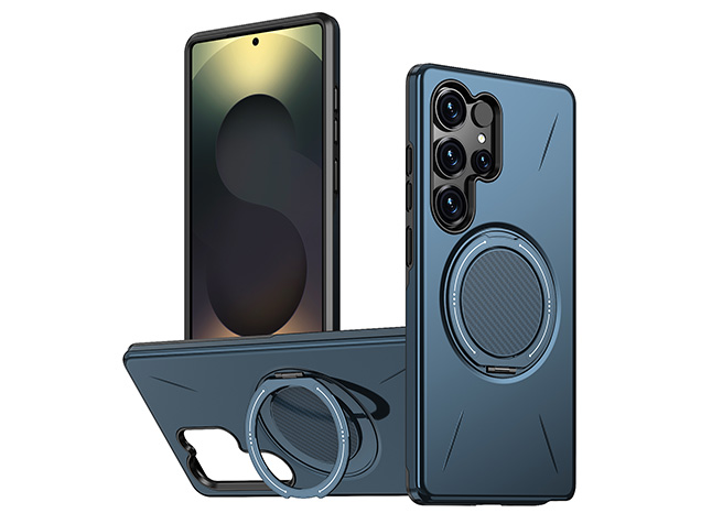 Impact Case with Ring for Samsung Galaxy S24 Ultra - Blue Impact Case