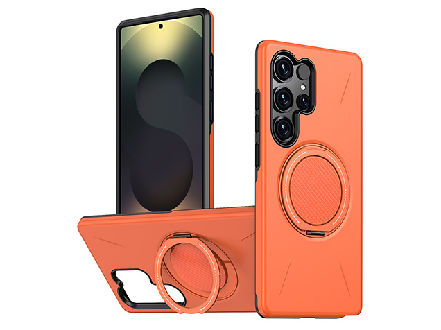 Impact Case with Ring for Samsung Galaxy S24 Ultra - Orange Impact Case