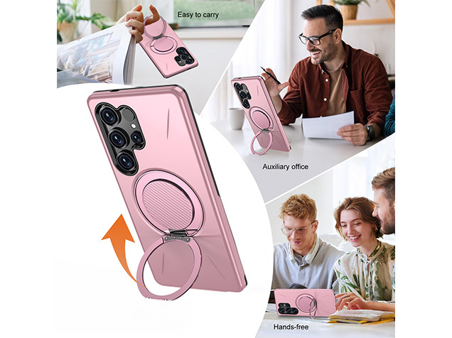 Impact Case with Ring for Samsung Galaxy S24 Ultra - Pink