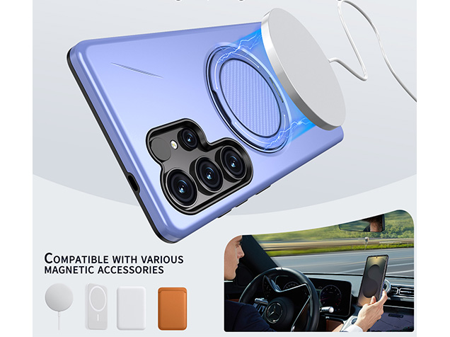 Impact Case with Ring for Samsung Galaxy S24 Ultra - Purple