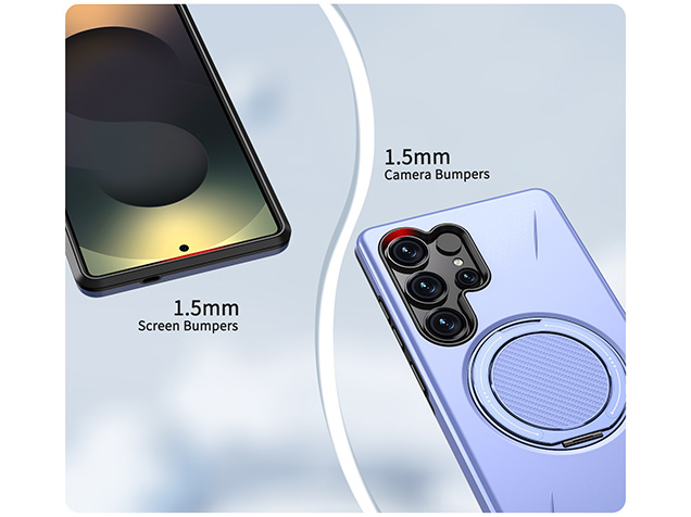 Impact Case with Ring for Samsung Galaxy S24 Ultra - Purple