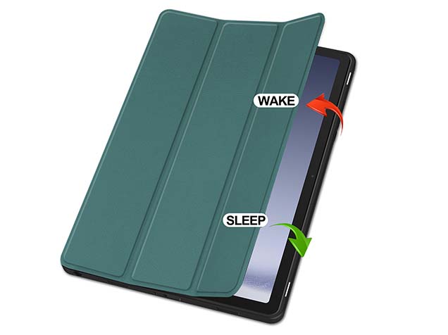 Premium Slim Synthetic Leather Flip Case with Stand for Samsung Galaxy Tab A11+ 11 inches - Teal